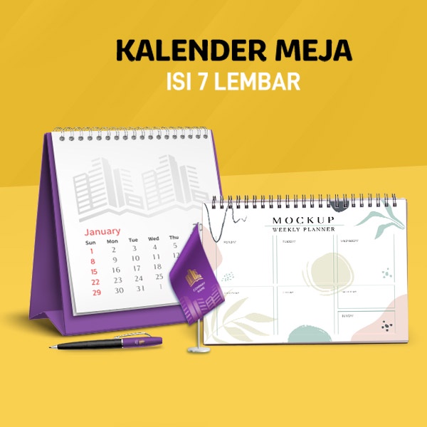 

kalender duduk / kalender meja