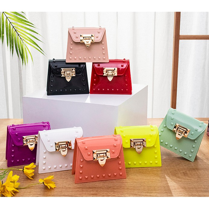 Amadela Story - TAS SELEMPANG WANITA TAS JELLY BAG SLING BAG MINI BAG HAND BAG WANITA