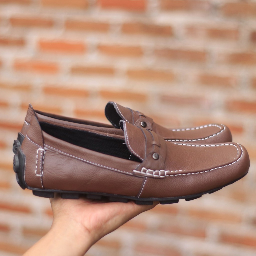 ENOZ X CLASICO - Sepatu Slip On Casual Santai formal Pria Sipatu Pantofel Rajut kulit sapi asli Slop Kasual Sepatu Pansus Street Style Korea BTS Selop Cowo Keren Trendy