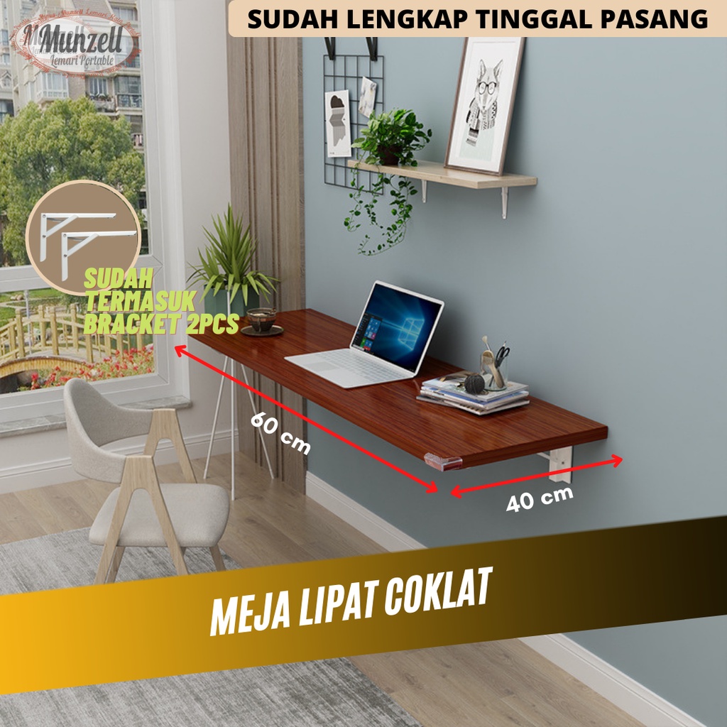 meja lipat dinding / meja gantung / meja komputer