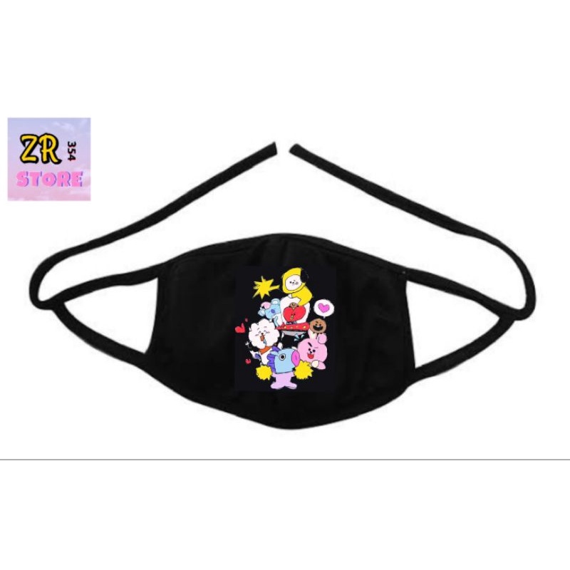 Masker Kain Earloop - KPop BTS ( Bangtan Boys ) // Masker Kain Hijab - KPop BTS ( Bangtan Boys ) // 