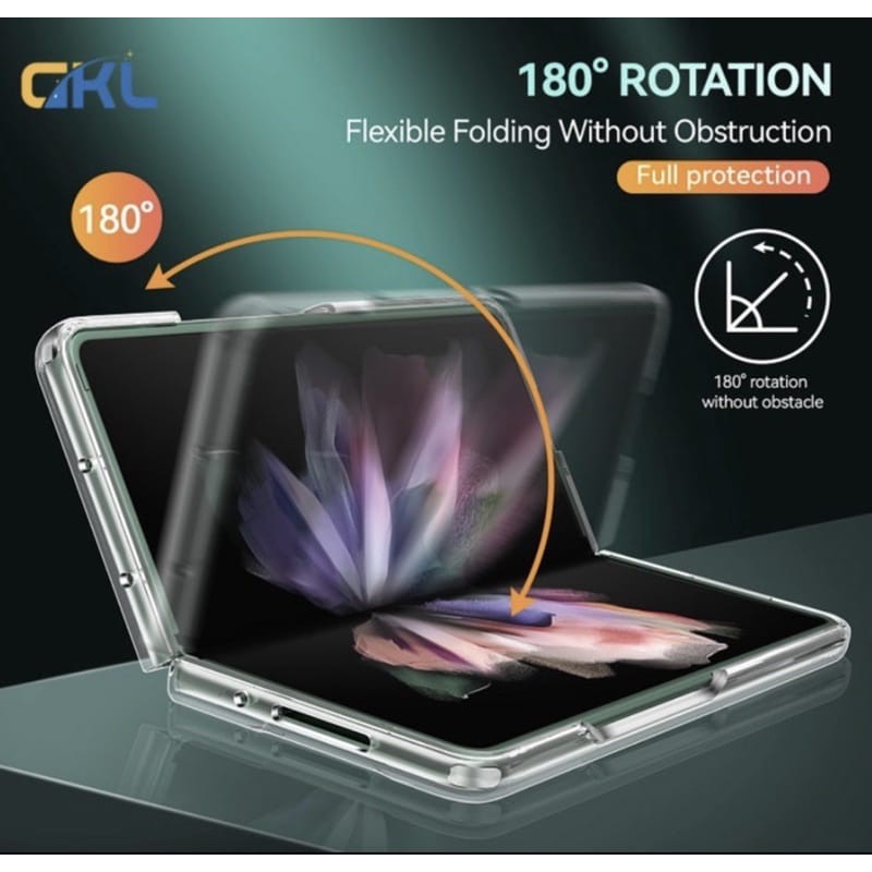 Clear Case Bening Samsung Galaxy Z Fold 4 5G Fold 3 Fold 2 Fold 1 High Premium Transparan Hard Case Anti Kuning