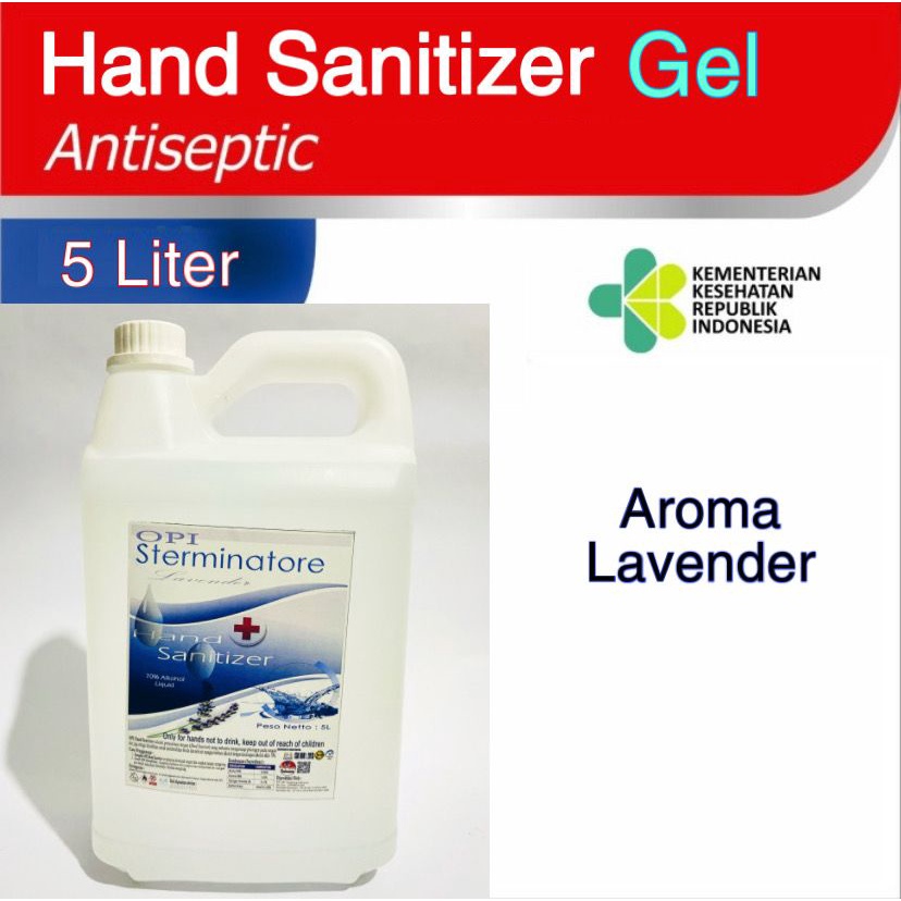 Jual Hand Sanitizer Gel 5 Liter Alkohol 70% Standart WHO Banyak Pilihan ...