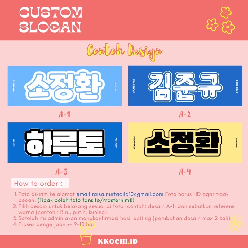 Slogan Custom Kpop [PO]