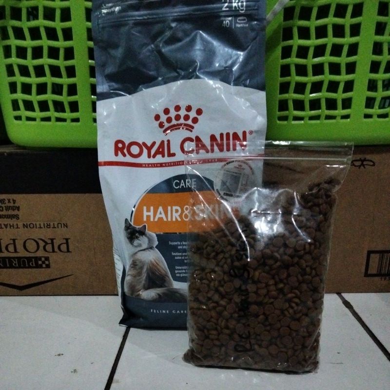 Royal Canin Hair and skin Makanan Kucing Repack 1kg Rc Hair &amp; Skin