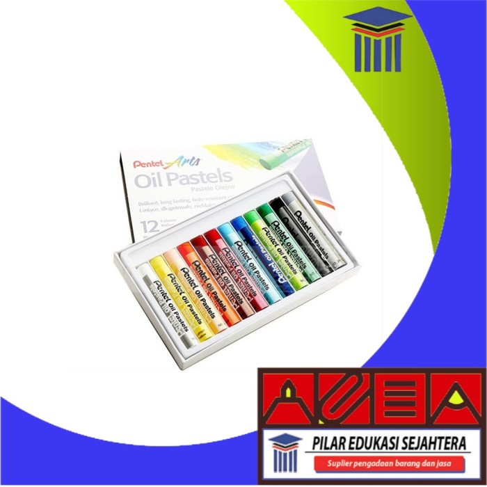 

CRAYON OIL PASTEL PENTEL 12 WARNA MURAH