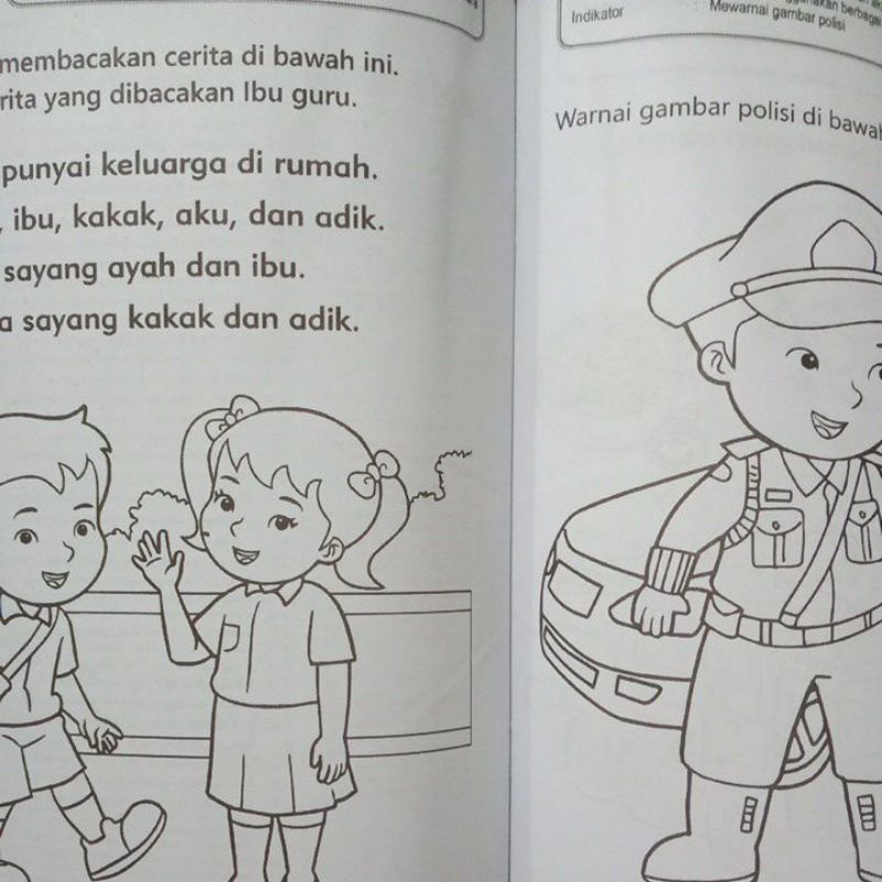 Buku Tematik TK A Keluargaku Untuk Pendidikan Anak Usia Dini