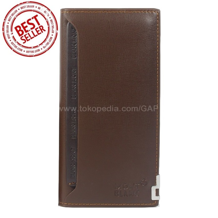 DOMPET KULIT PRIA PANJANG IMPORT BRANDED | MONTBLANC 126A BROWN