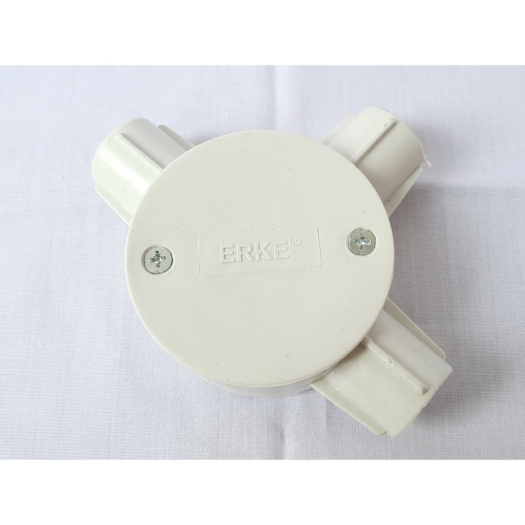 STEKER T DUS 20MM /T DUS / T DOS / INBOW / CABANG T DUS / T DUS LISTRIK / PUTIH / ERKE