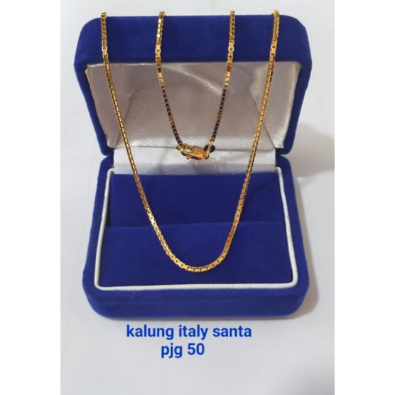 Kalung Itali Santa 50 Cm, Perak 925