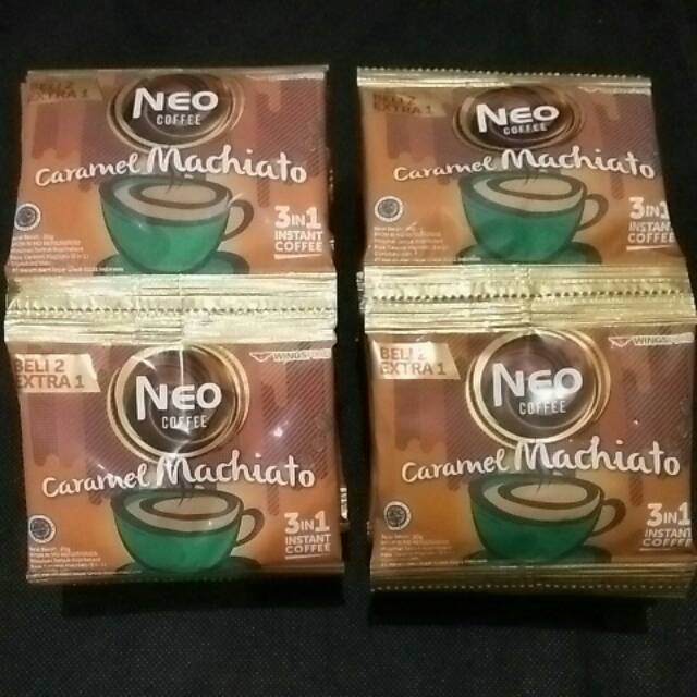 

NEO coffee caramel machiato net wt. 300gram (15 sachet x 20gram)