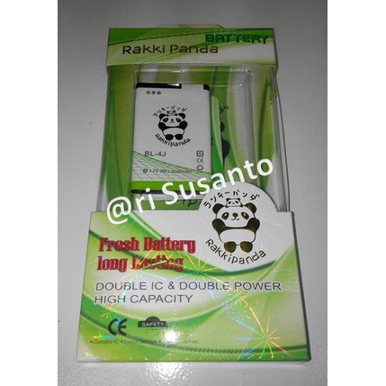 Baterai Rakkipanda BL-4J BL4J for Nokia C6 Double Power 3000mAh