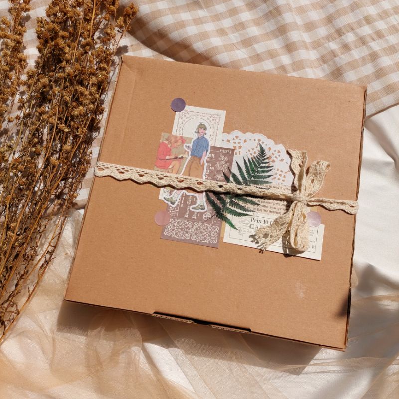 

FULL PACKAGE JOURNAL KIT SPECIAL EDITION W/ NOTEBOOK BRUSH PEN UNTUK BUJO JOURNALING DEKORASI SCRAPBOOK VINTAGE