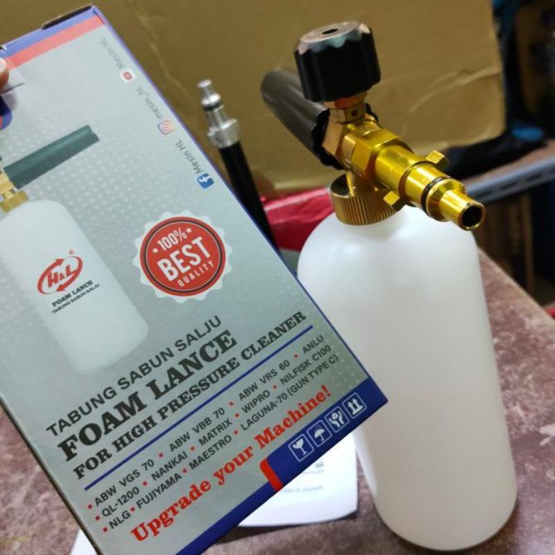 gun nozzle snow salju foam lance hnl gun salju