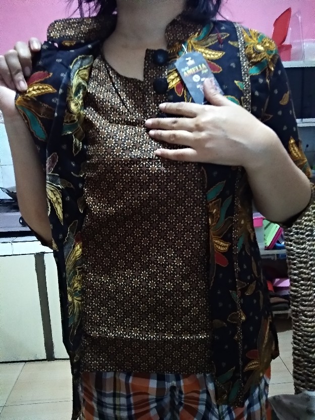 Blus Sogan Davina Atasan Baju Batik Wanita Kekinian