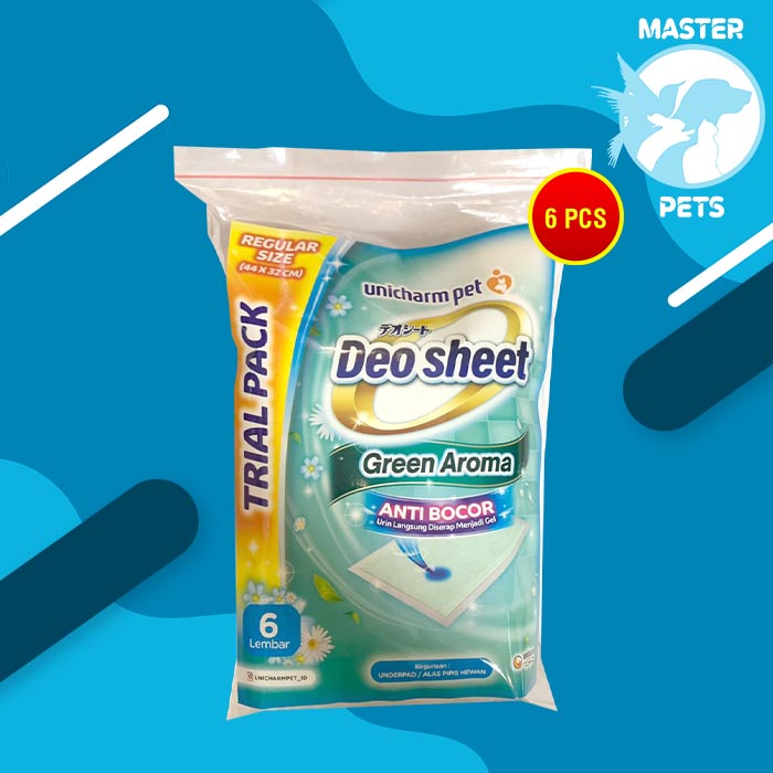 Deo-sheet Alas Pipis Poop anjing Perlak Hewan 6 pcs Repack