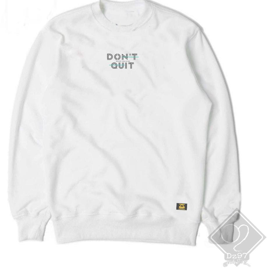 MURAH MERIAH.. Sweater Crewneck Distro Pria Wanita CN White Original-Sweter Crewnek Cowok-Switer Put