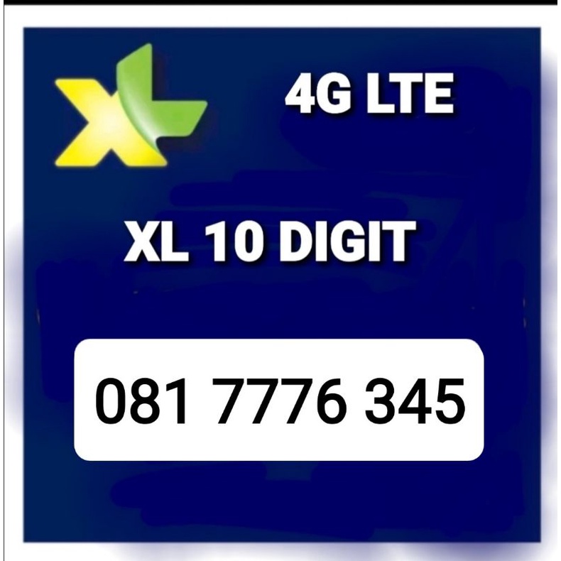 NOMOR XL10 DIGIT PRABAYAR CANTIK TRIPLE 777, 0817776345,345,456,567,789,123,234