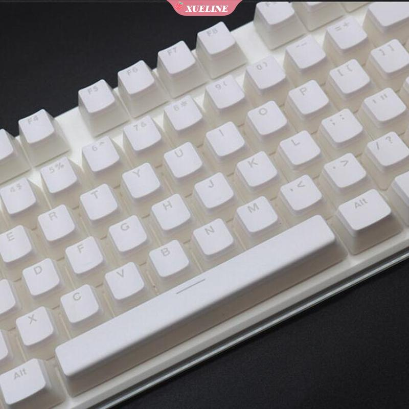 108pcs / Set Skin Pudding Cream Pbt108 Dua Warna Translucent Untuk Keyboard Mekanik