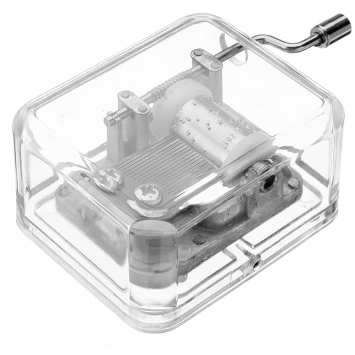 MUSIK-KOTAK- KOTAK MUSIK KLASIK TRANSPARAN -KOTAK-MUSIK.