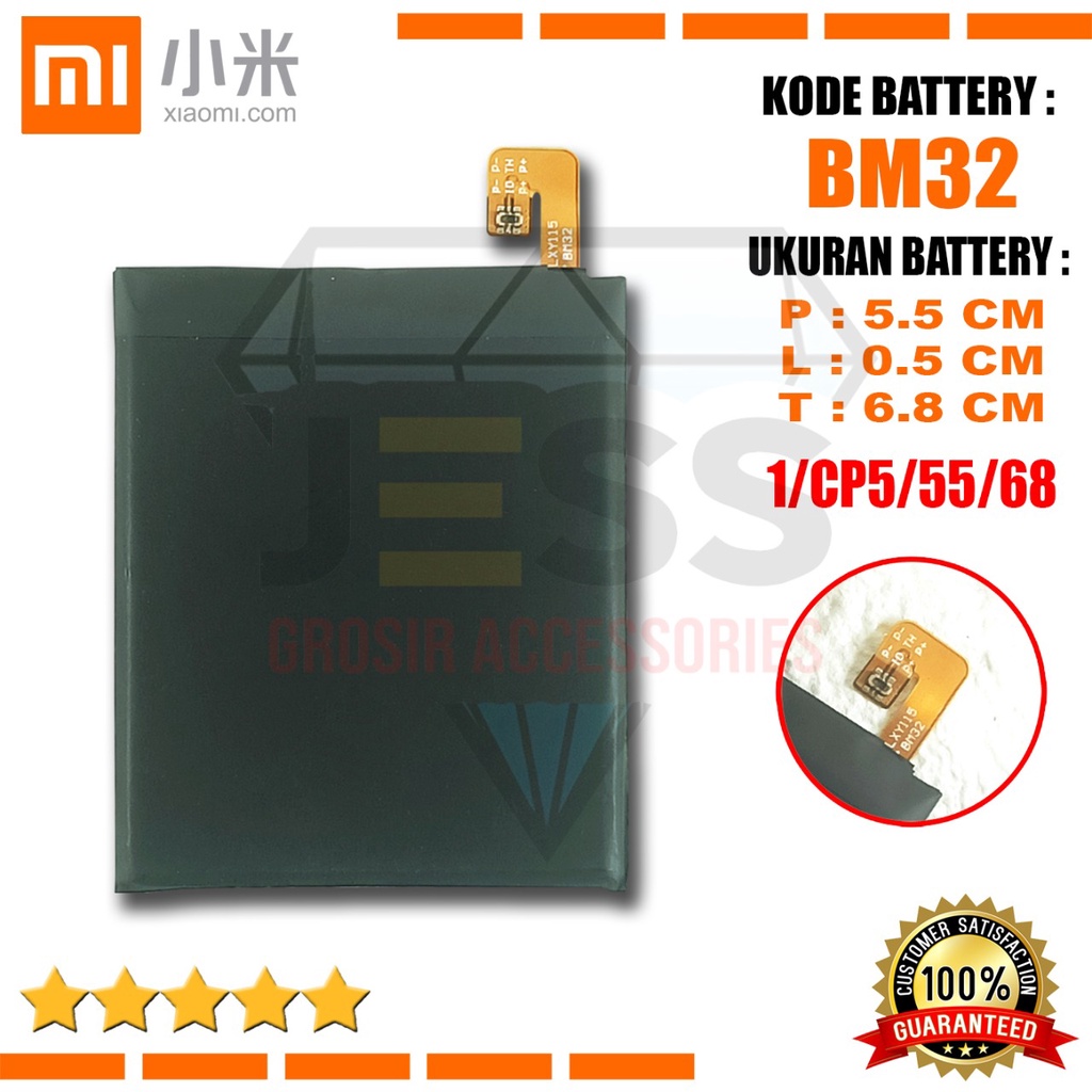 Baterai Battery Original Xiaomi BM32 &amp; BM-32 For tipe HP Batre Mi 4 - Mi4