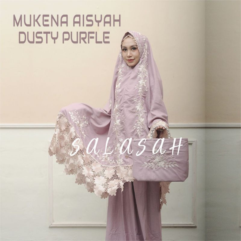 Mukena Aisyyah Bordir Premium Mukena Sutra Velvet