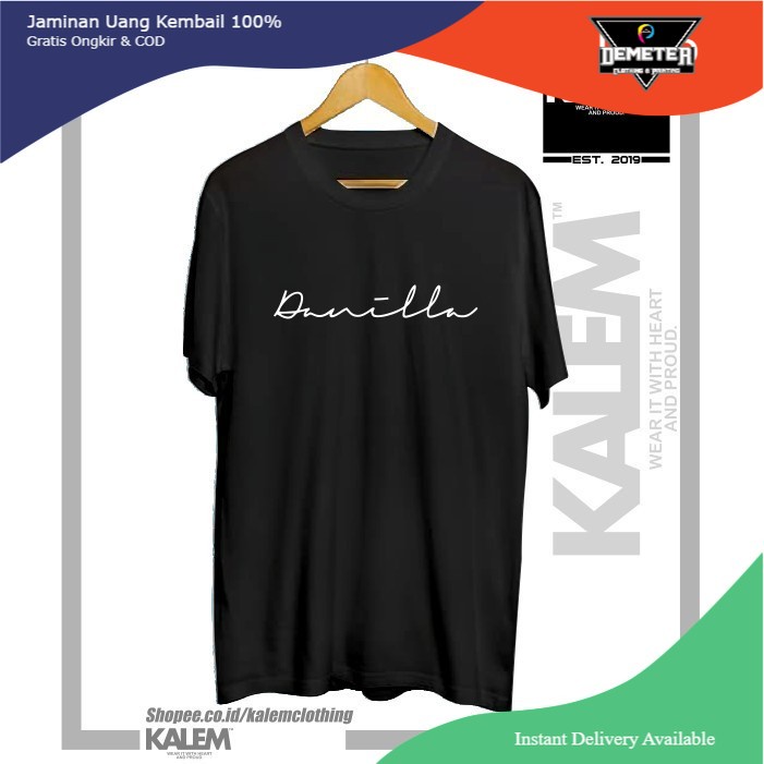 Kaos Tshirt Baju DANILLA RIYADI Kaos Distro Musik Combed 30S - KALEMCLOTHING -Mawar