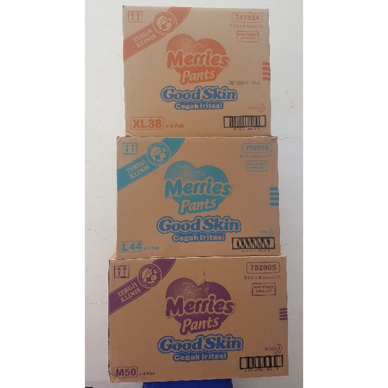 

kardus / dus bekas merries montiss untuk pindahan/packing ukuran besar