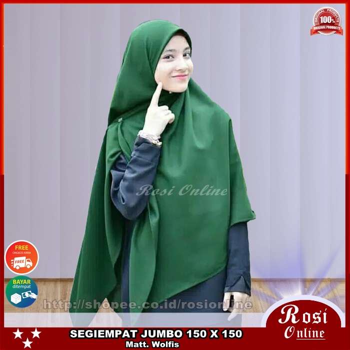 Zoya Scarf Kerudung Hijab Segiempat Jumbo Syari Kalandra Sparkling Wolfis Size 150 x 150
