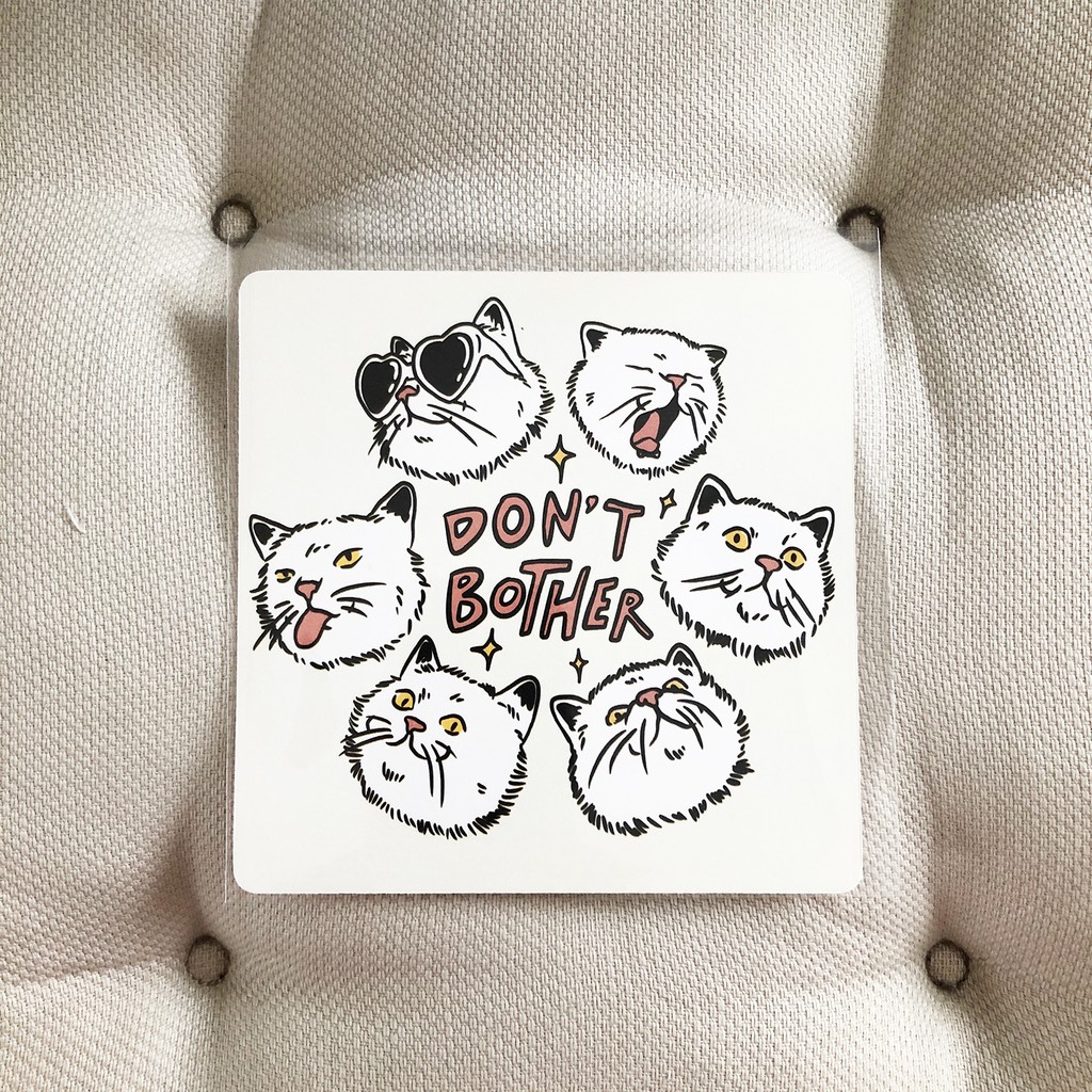 Sad Cat Club Collectible Postcard