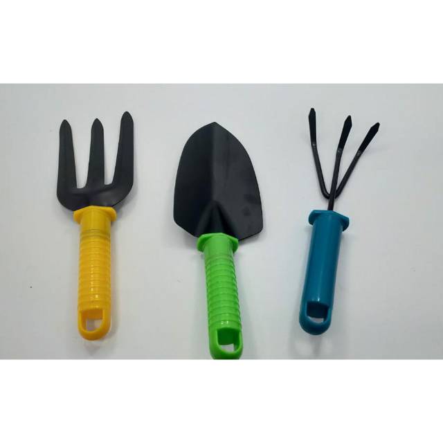 SEKOP TAMAN SET ISI 3PCS MURAH/ALAT KEBUN SEKOP GARPU PACUL HOBY/Alat Kebun Set 3pcs/ Garden Tools Set 3pcs Alat Kebun Sekop Mini Garpu