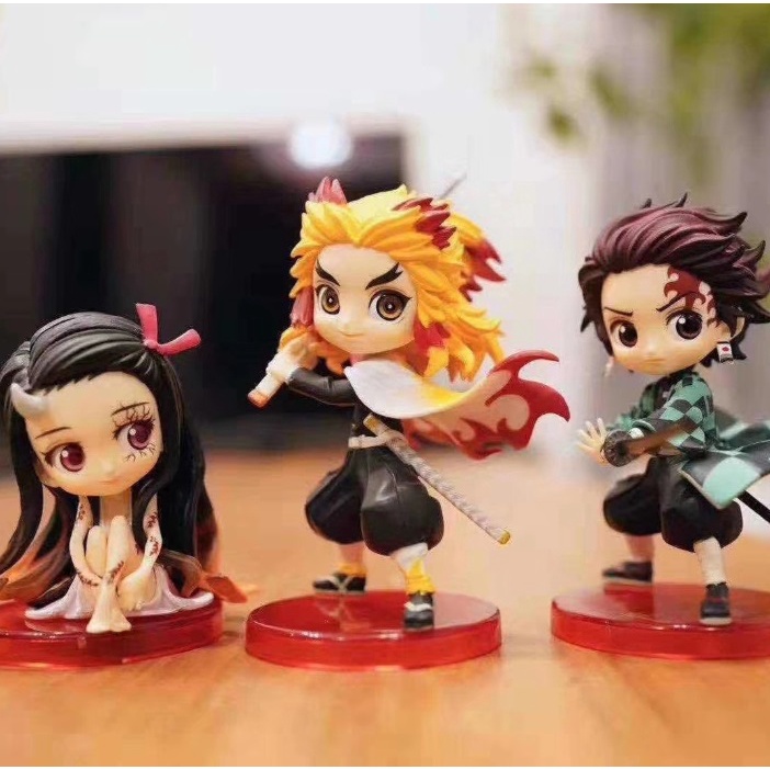 Mini Figure Kimetsu No Yaiba Demon Slayer Demonslayer Set isi 3 High Quality