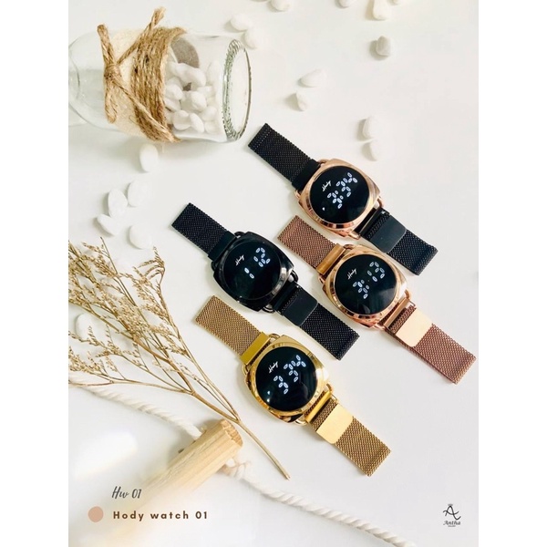 Original Hody Watch HW 01 Jam Tangan Wanita LED by Hody Premium Kekinian