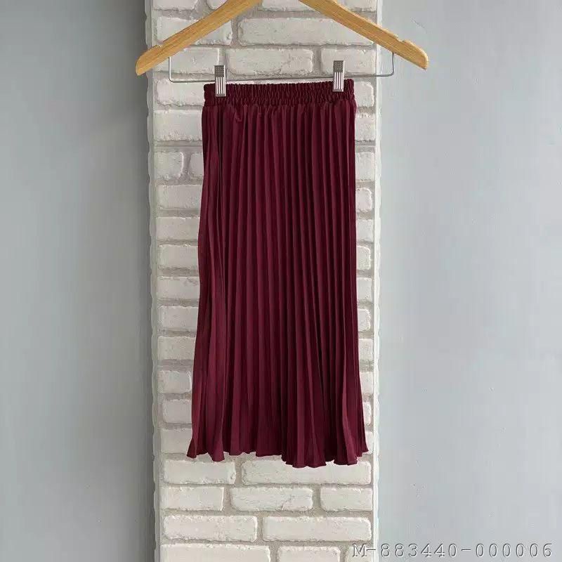 BAWAHAN ANAK PEREMPUAN ROK PLISKET HYGET VZIK-008Warna: Hitam, Marun, NAVY, PINK, Lilak, Abu-abu, Mo