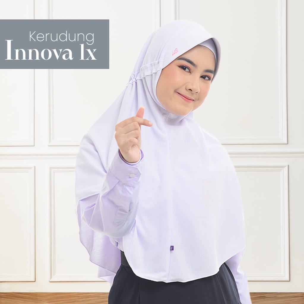 Rabbani Kerudung Innova LX Pita Serut TERTUTUP Ori, Jilbab Instan Rabani, Hijab Instant Anak Sekolah