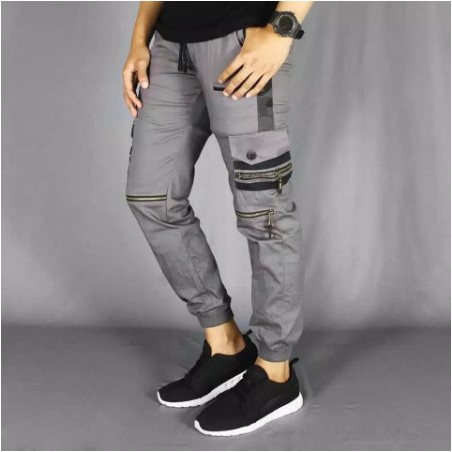 Celana Jogger cargo  Pakaian Pria  / Bawahan Pria - Celana joger jogger cargo ziper urban