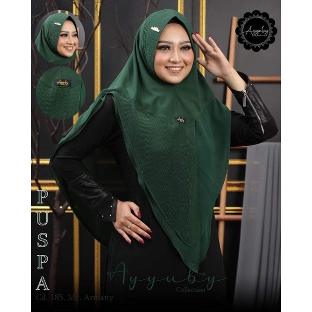 HIJAB / KHIMAR CERUTY POLOS PUSPA ORY AYYUBY