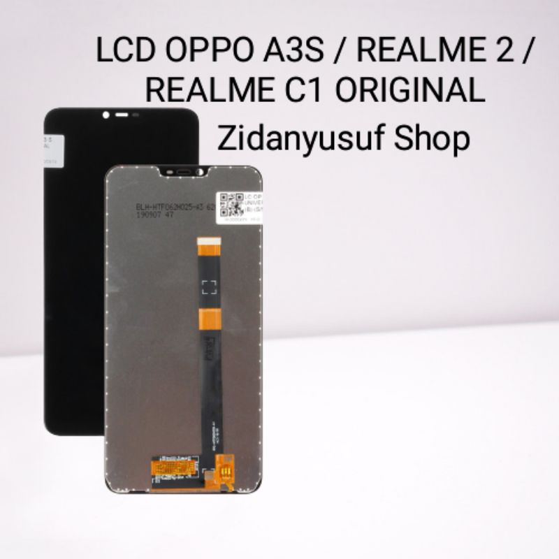 LCD TOUCHSCREEN OPPO A3S CPH1803 / REALME 2 / REALME C1 FULLSET ORIGINAL