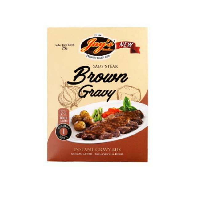 

JAY'S KITCHEN BROWN GRAVY SAUCE STEAK 25GR