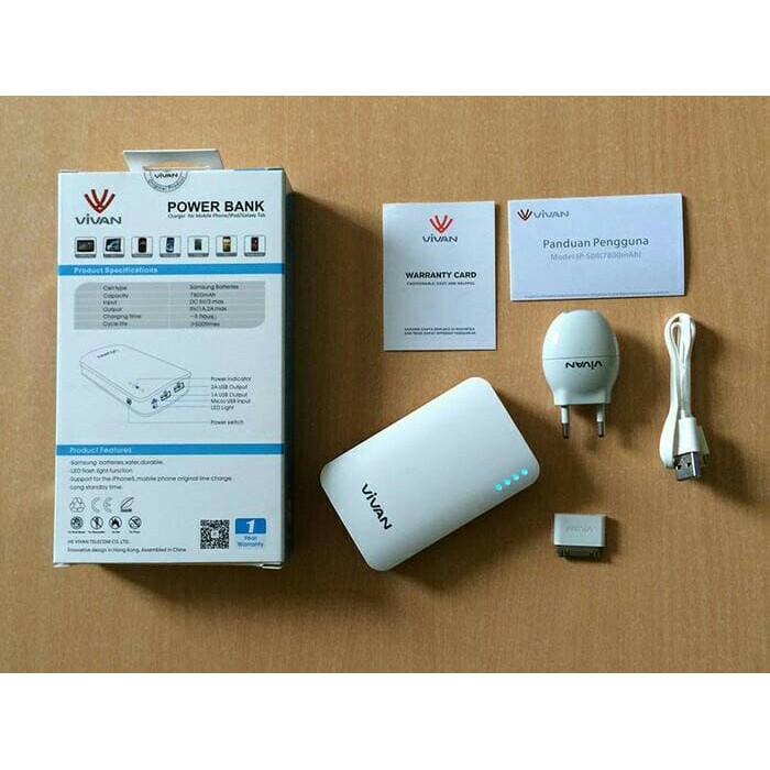 Baru Powerbank vivan 7800mah power bank vivan 7800mah Murah