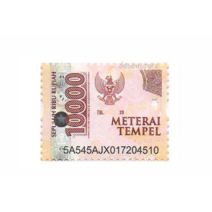 Jual Meterai Rp.10000 Indonesia|Shopee Indonesia