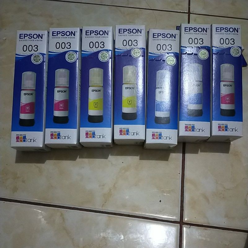 TINTA EPSON 003 ORIGINAL (1set) L1110, L3110, L3101, L3150, L5190