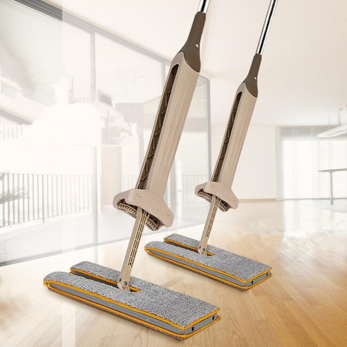 

asli HARGA GROSIR Double Sided Lazy Mop + bubble +kardus