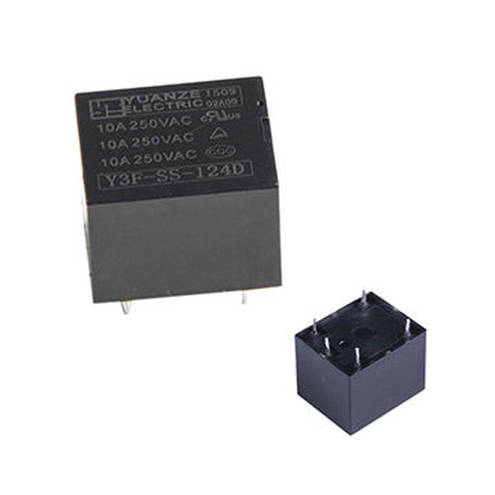 Relay 9V 10A 5pin DC Coil 5 Pin kaki