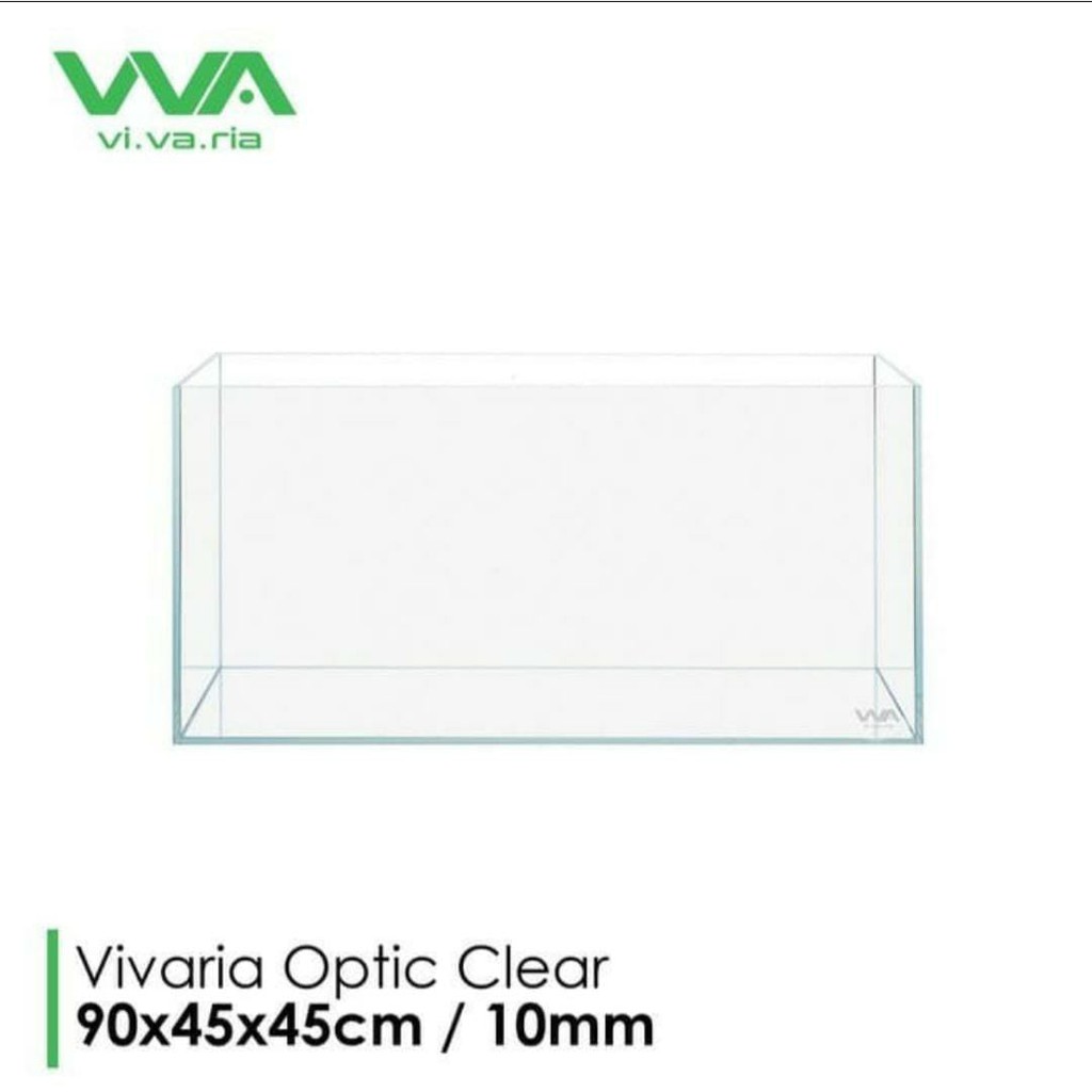 aquarium vivaria optic clear 90x45x45cm