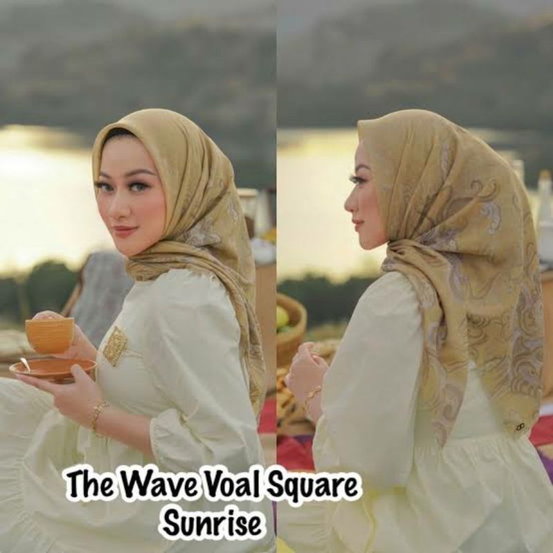 Buttonscarves wave sunrise Preloved