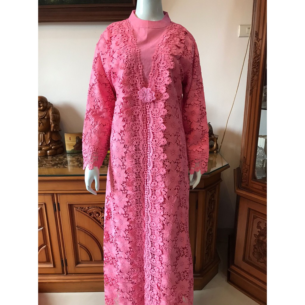 Gamis alexuez full brukat 0494 /gamis brukat premium full brukat tebal depan gamis premium