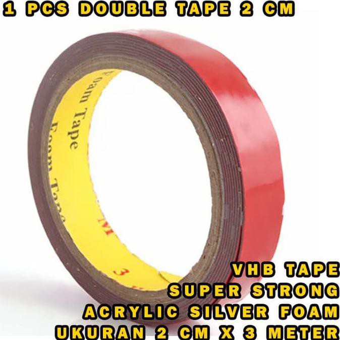

New Arrival 3M Foam Tape / Double Tape 20Mm / 2Cm X 3Meter Kwalitas Premiun