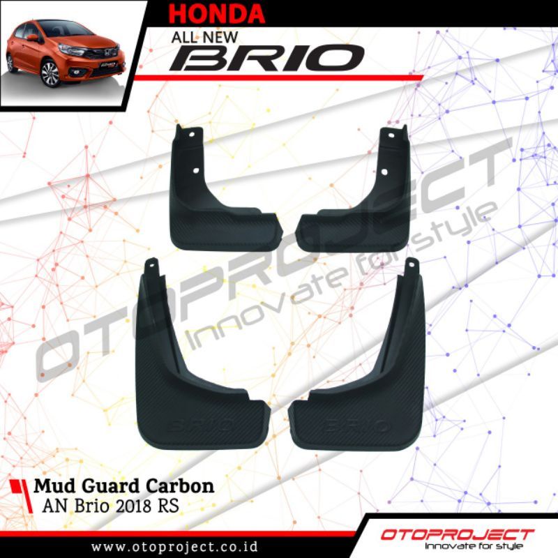 mudguard brio satya 2018-2021 model karbon