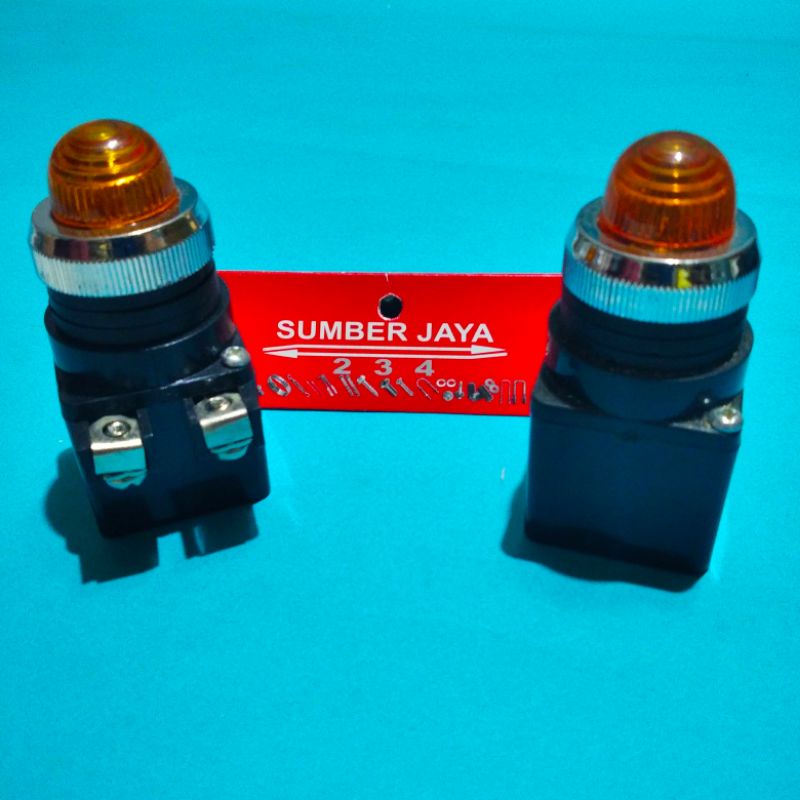 Lampu indikator kuning 240 V / indicator light singnal  / pilot lamp  TERMURAH